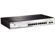 D-LINK DGS-1210-10P DGS-1210-10P Gigabit PoE Smart Switch including 2 Combo 1000BaseT/SFP, 790069329395