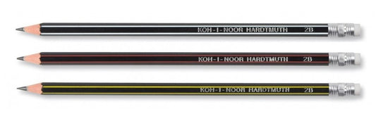 Koh-I-Noor K1397-2B Creion 2B, grafit, flexibil, cu radiera, 8593539275237