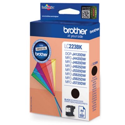 Brother LC223BK LC-223BK Cartus negru original pentru MFC-J4420DW/MFC-J4620DW, 4977766735896