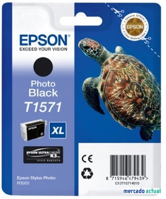 Epson C13T15714010 Cartus original Photo Black pentru Stylus Photo R3000, 8715946479439