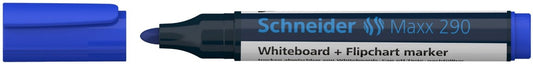 Schneider 2931_A Maxx 290 marker ALBASTRU pentru whiteboard si flipchart, varf conic 2-3mm, 4004675000439