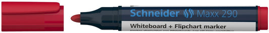 Schneider 2931_R Maxx 290 marker ROSU pentru whiteboard si flipchart, varf conic 2-3mm, 4004675000422
