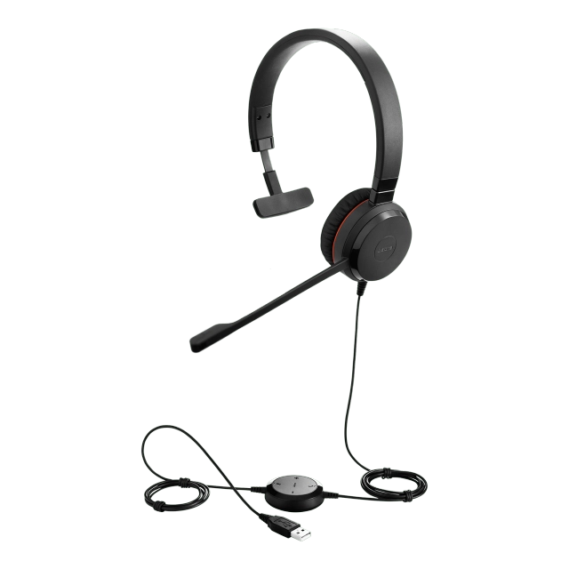 Jabra 5393-823-309 Casca EVOLVE 30 II MS cu fir, Monoaural, On-Ear, conectare USB & 3.5mm jack, 5706991019940