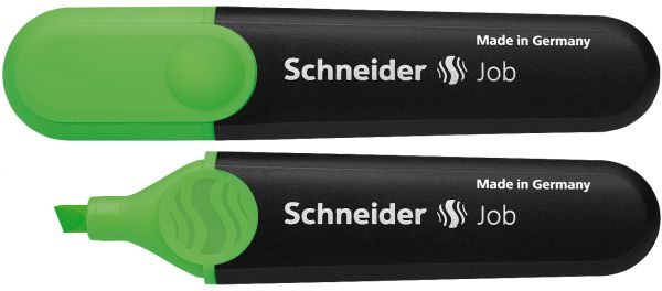 Schneider 2991_V JOB Textmarker VERDE fluorescent, 4004675015044