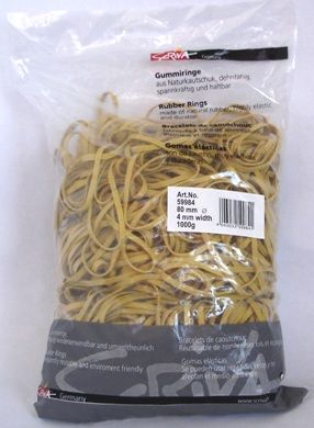 Office 5931 Inele elastic din cauciuc diametru 80mm, latime 4mm, 1kg/pun, 4043032599841 6423895111752 4043032594808