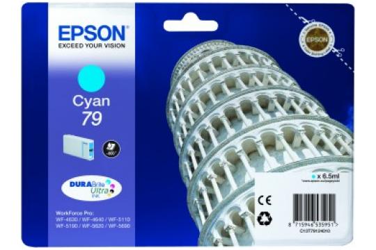 Epson C13T79124010 Cartus original cyan pt. WF-5110/5190/5620/5690, 7 ml, 800 pag, 8715946535951