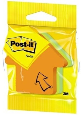 3M 3M11018 Post-it forma sageata, cub 225 file, 3 culori neon/set, 3134375349833