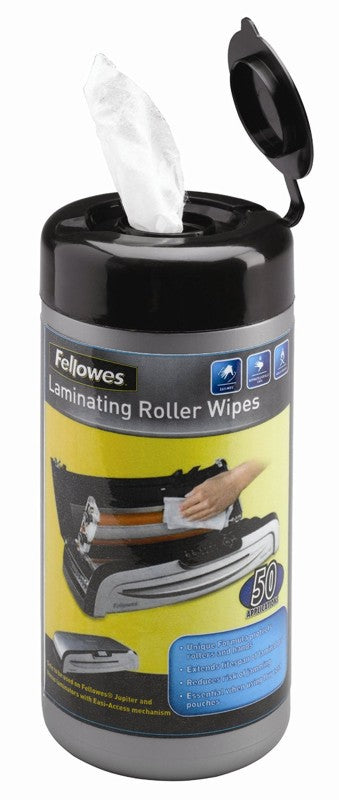 Fellowes 5703701 Set 50 servetele umede pentru curatat rolele laminatorului, 043859528127