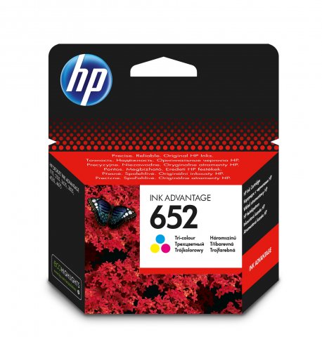 HP F6V24AE No. 652 Cartus inkjet tricolor ORIGINAL, 200 pagini, 889296160878 889296160892 889296160908