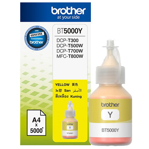 Brother BT5000Y BT-5000Y Flacon cerneala yellow pt DCP-T300, DCP-T500W, DCP-T700W, 5000 pagini, 4977766748780