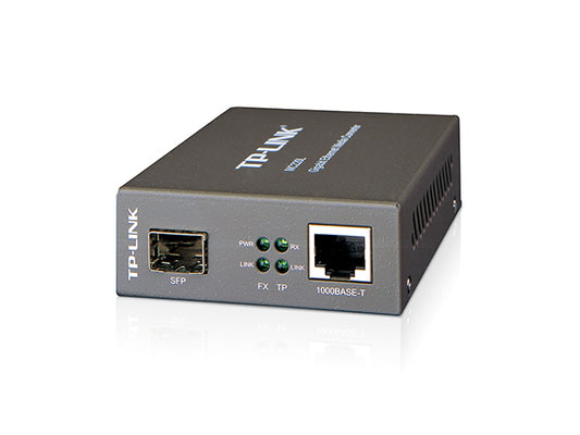 TP-Link MC220L Media Convertor RJ45 1000M la slot SFP 1000M cu suport module MiniGBIC, 6935364030476