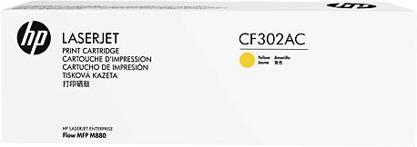HP CF302AC CF302A / AC Toner YELLOW No. 827A, pentru M880z, M88, 887758726440
