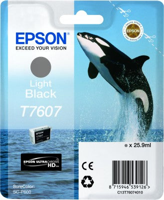 Epson C13T76074010 T7607 Cartus original LB pt. SC-P600, high capacity, 25.9ml (C13T76074010), 8715946539126