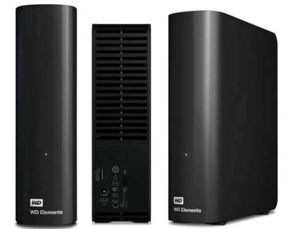 Western Digital WDBWLG0040HBK-EESN HDD extern Elements Desktop, 4TB, 3.5inch, USB 3.0, Black, 718037824925