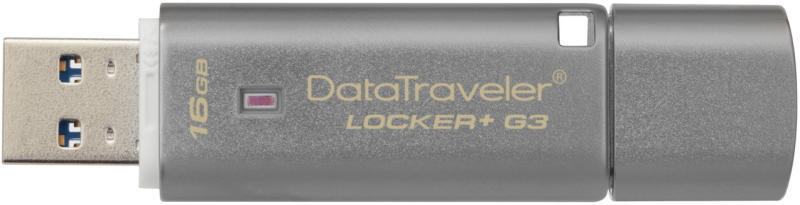 Kingston DTLPG3/16GB Flash Drive USB 16GB/Locker+G3, 740617218596