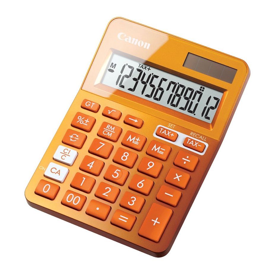 Canon 9490B004AA LS123K Calculator de birou 12 digiti, orange, 4549292008555