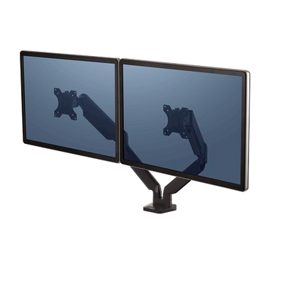 Fellowes 8042501 Platinum Series Dual Monitor Arm Black brat dublu pentru monitor, 50043859716963