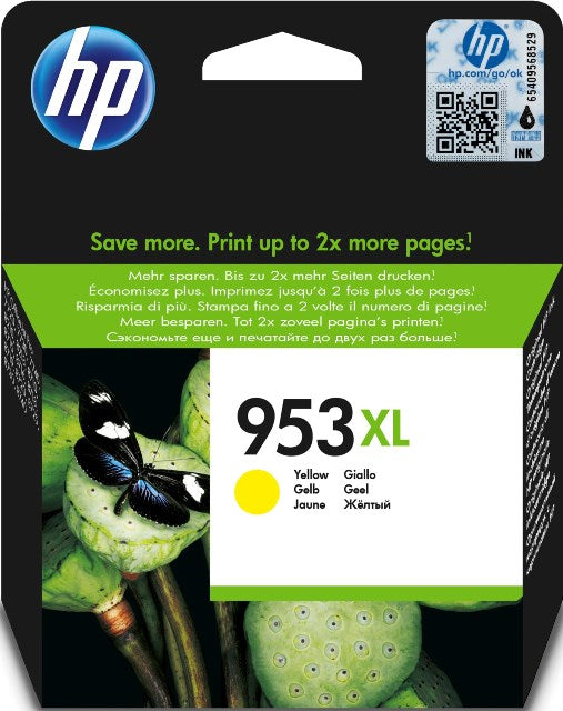 HP F6U18AE No.953XL Cartus inkjet yellow high capacity ORIGINAL, 1.45k, 725184104152 725184104169 725184104176