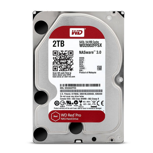 Western Digital WD2002FFSX Red Pro HDD NAS 3.5'', 2TB, 64MB, 7200rpm, SATA 6 Gb/s, 718037827551