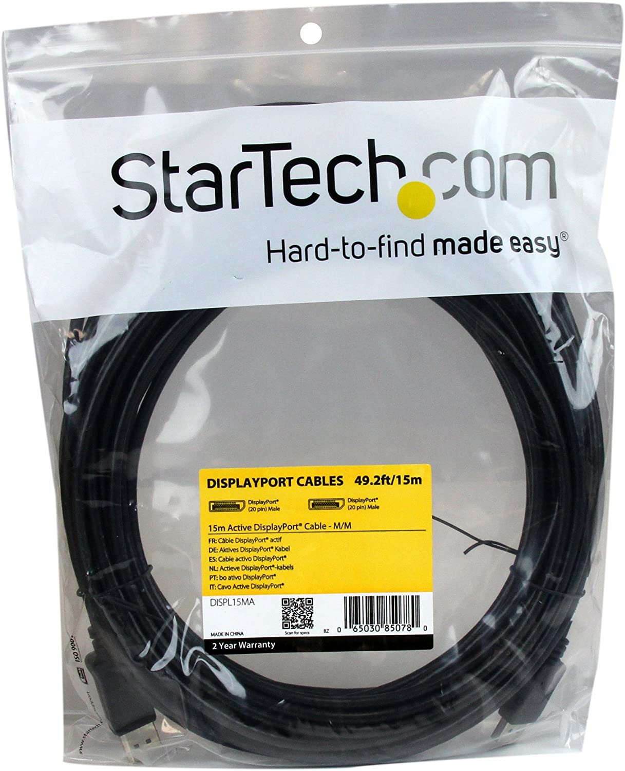 StarTech DISPL15MA Cablu DisplayPort T/T, 15m, activ, 06503085078