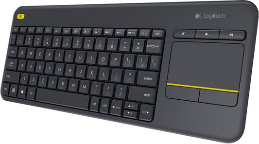 Logitech 920-007145 K400 Plus Tastatura Wireless cu touch pad inclus US International layout, Black, 5099206059429