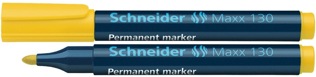 Schneider 2926_G Maxx 130 marker permanent GALBEN, varf conic 1-3mm, 4004675038098