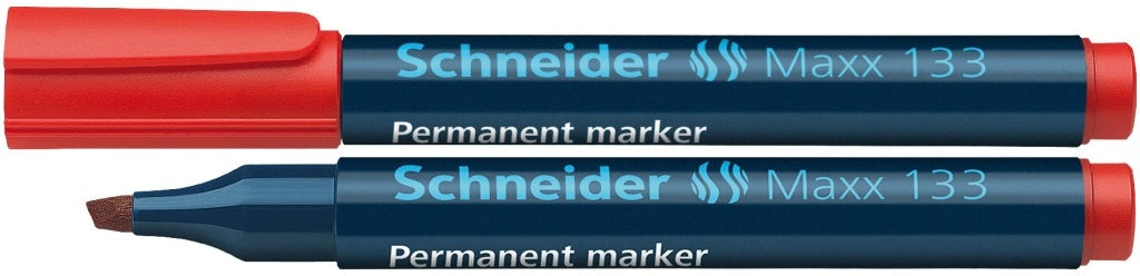 Schneider 2927Rosu Maxx 133 marker permanent ROSU, varf tesit 1-4mm, 4004675006523