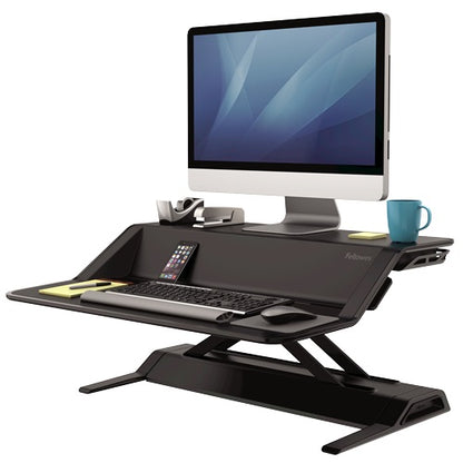 Fellowes 0007901 Lotus Sit-Stand Workstation Black, 043859716364