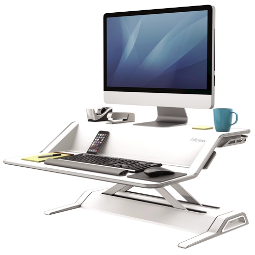 Fellowes 0009901 Lotus Sit-Stand Workstation White, 43859718900