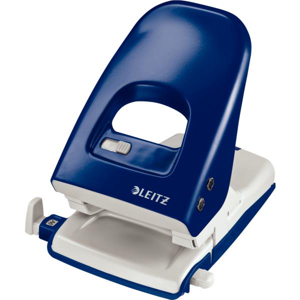 Leitz LZ51380035 5138 Perforator din metal pentru 40 coli, distantier, albastru, gri ,rosu, 4002432310753 4002432336050 4002432310777