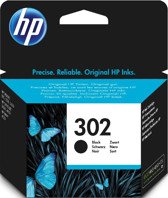 HP F6U66AE No. 302 Cartus standard negru, ORIGINAL, 170 pag., 888793803035 888793803042