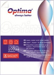 OPTIMA OP-403210099 Etichete albe autoadezive 3/A4, 210 x 99 mm, 100 coli/top
