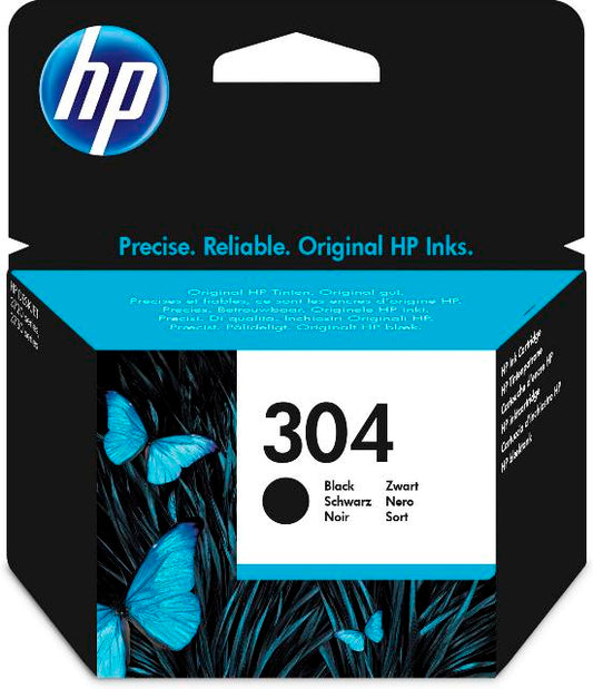 HP N9K06AE Cartus No.304 standard negru, ORIGINAL, 120 pag., 889894860774 889894860750