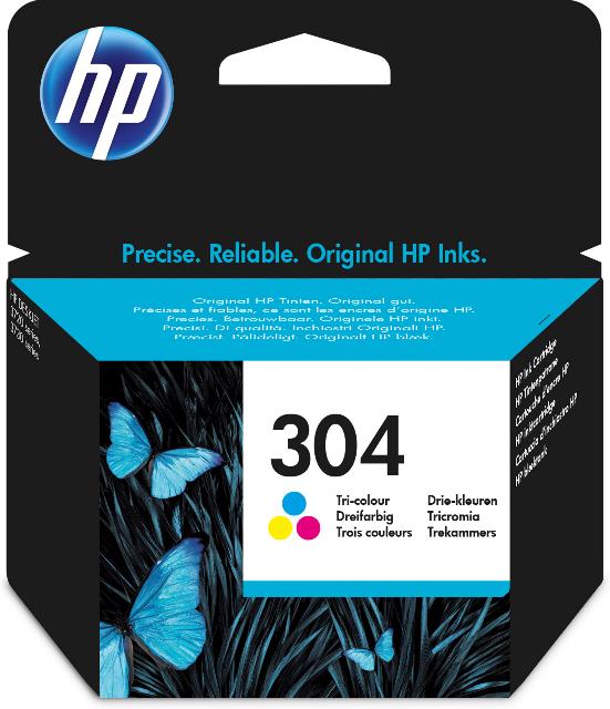 HP N9K05AE No. 304 Cartus standard tricolor, ORIGINAL, 100 pag., 889894860736 889894860729