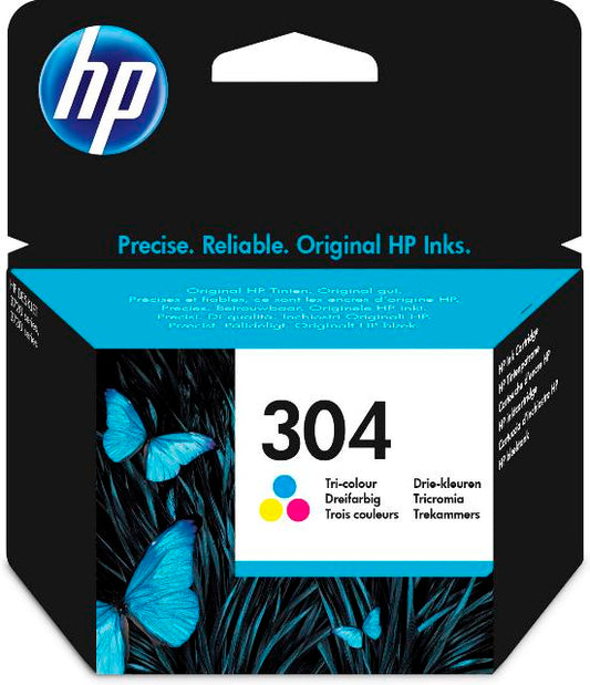 HP N9K05AE No. 304 Cartus standard tricolor, ORIGINAL, 100 pag., 889894860736 889894860729