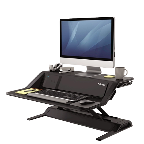 Fellowes 8081001 Lotus DX Sit-Stand Workstation Black, 43859730810