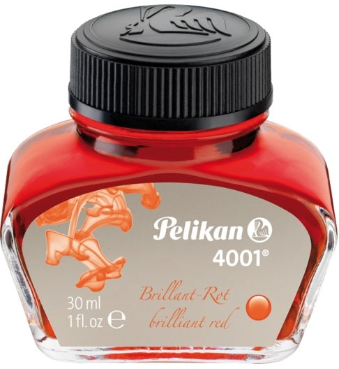 Pelikan 301036 Cerneala Pelikan 4001, rosu lucios, calimara 30ml, 4012700301031