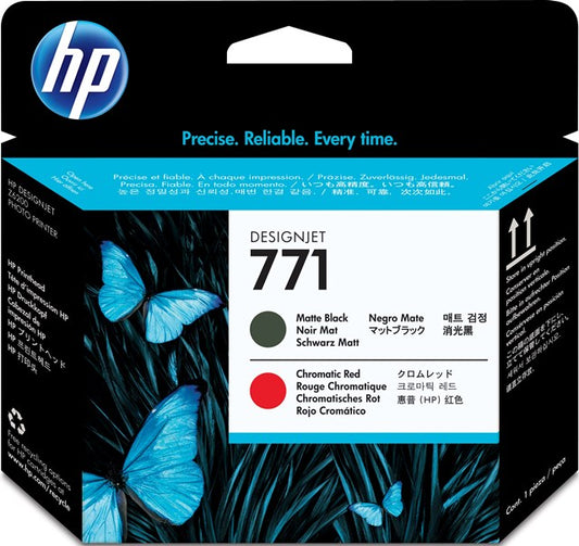 HP CE017A No.771 Cap de printare matte black & chromatic red, 884962986431