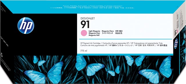 HP C9471A No.91 Cartus cerneala light magenta, 775ml, 882780987258