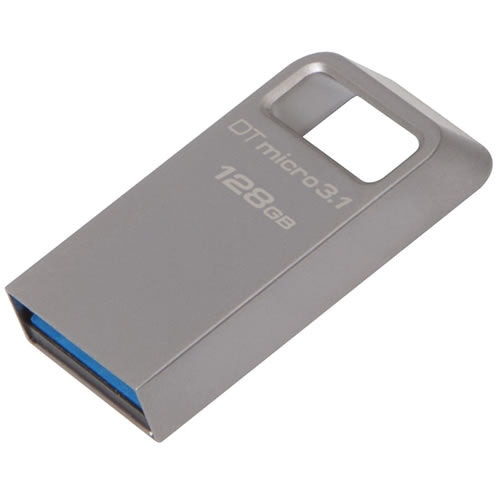 Kingston DTMC3/128GB Data Traveler Micro USB Type-A metal ultra-compact, 128GB, USB 3.1/3.0, 740617242928