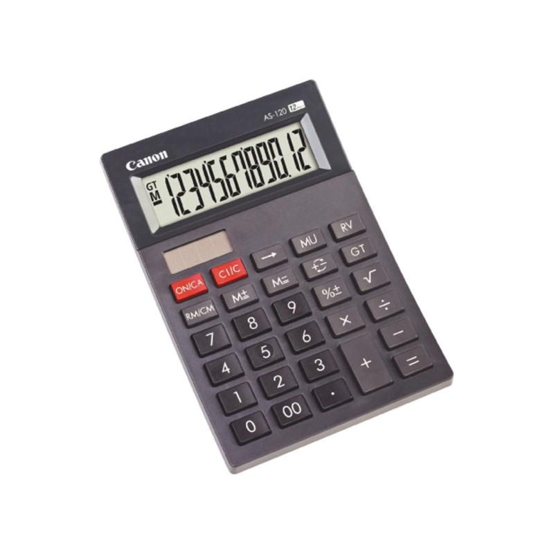 Canon 4582B001 AS120 Calculator birou 12 digiti ecran inclinat, 4960999673608