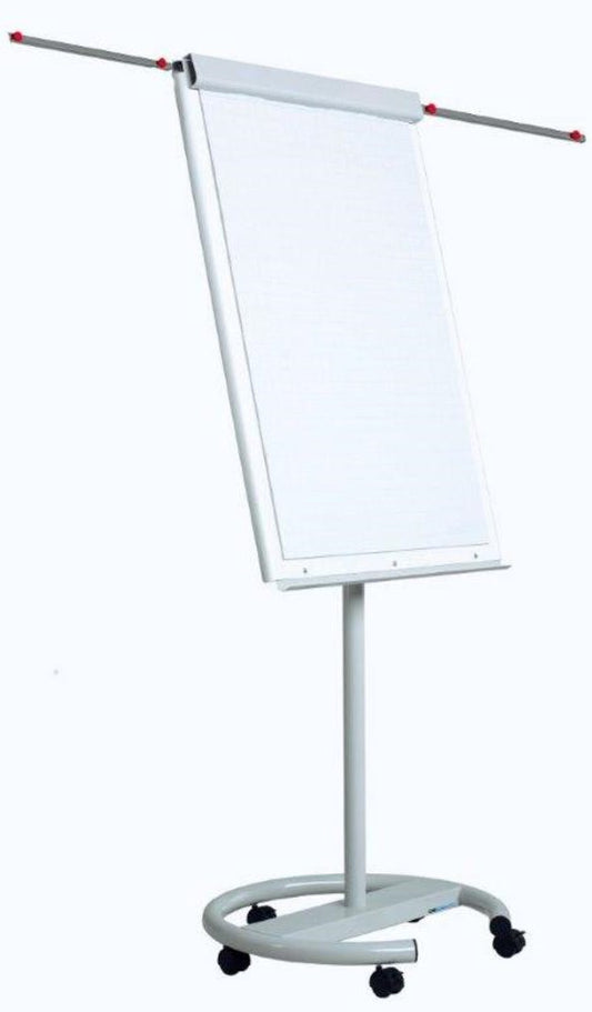 OPTIMA OP-12070100 Flipchart magnetic, 100 x 70 cm, brate laterale, cu rotile, 5949034804350