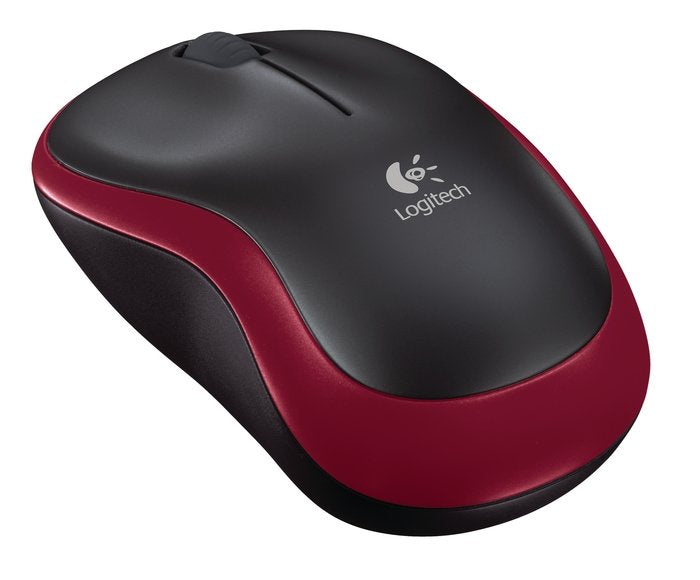 Logitech 910-002240 M185 Mouse optic wireless pentru notebook, 2 butoane + scroll, USB, Red, 5099206028869