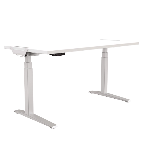 Fellowes 9709301 Levado Height Adjustable Desk 1400x800mm GRI, 043859742998