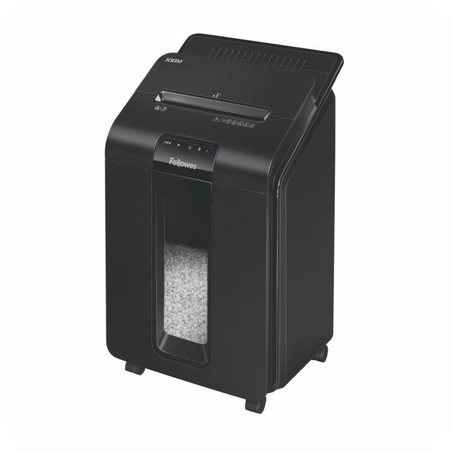 Fellowes 4629201 AutoMax 100M distrugator de documente in particule, ADF 100 coli + 10 coli, P-4, 50043859741859