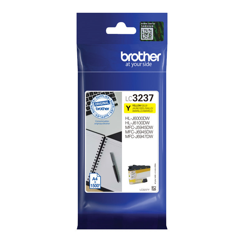 Brother LC3237Y LC-3237Y Cartus yellow original pentru MFC-J5945DW, MFC-J6945D, 1500 pagini, 4977766788076