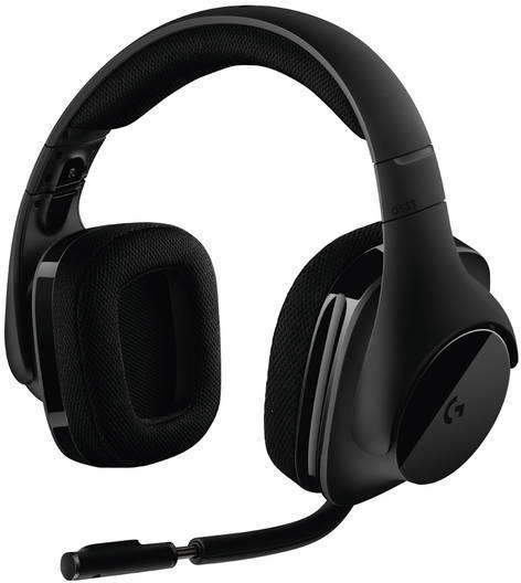 Logitech 981-000634 G533 Wireless Gaming Headset, DTS 7.1 Surround, 5099206069800