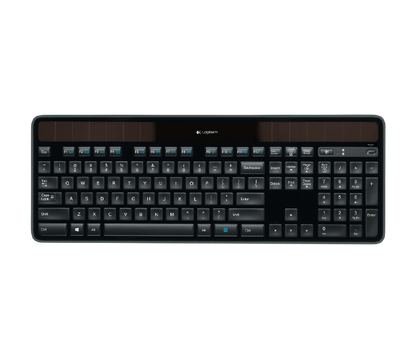 Logitech 920-002929 K750 Solar Wireless Keyboard, Black, 5099206025707