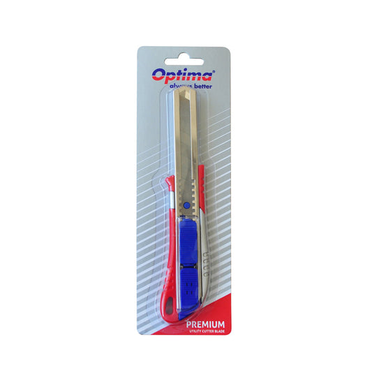 OPTIMA OP-381080562 Cutter premium, lama 18mm SK5, 2 functiuni, sina metalica, 5949034806491