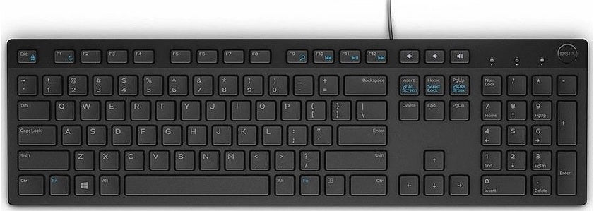 DELL 580-ADHY KB216 Business Multimedia wired Keyboard, US International Layout, USB, Black, 5397063745616